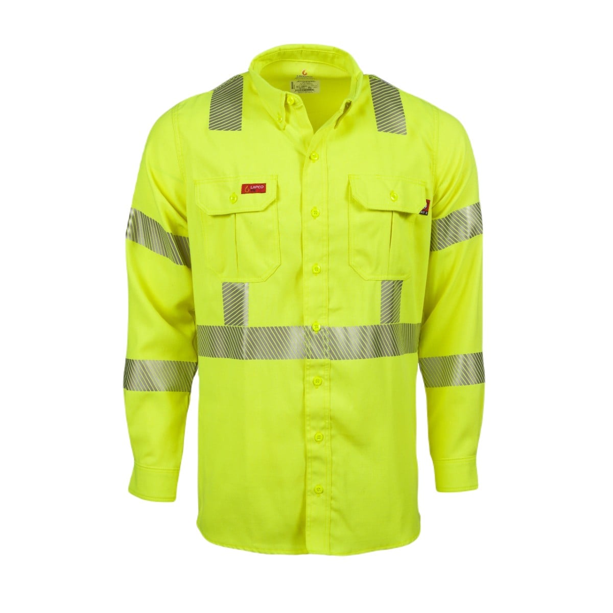 LAPCO FR Modern Class 3 Hi-Vis Uniform Shirt in Hi-Vis Yellow